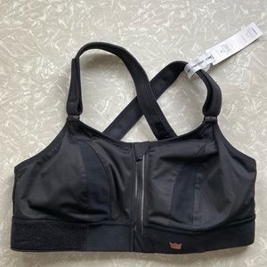 NWT Shefit ultimate black sports bra high impact zipper ,size 1 LUXE (38)